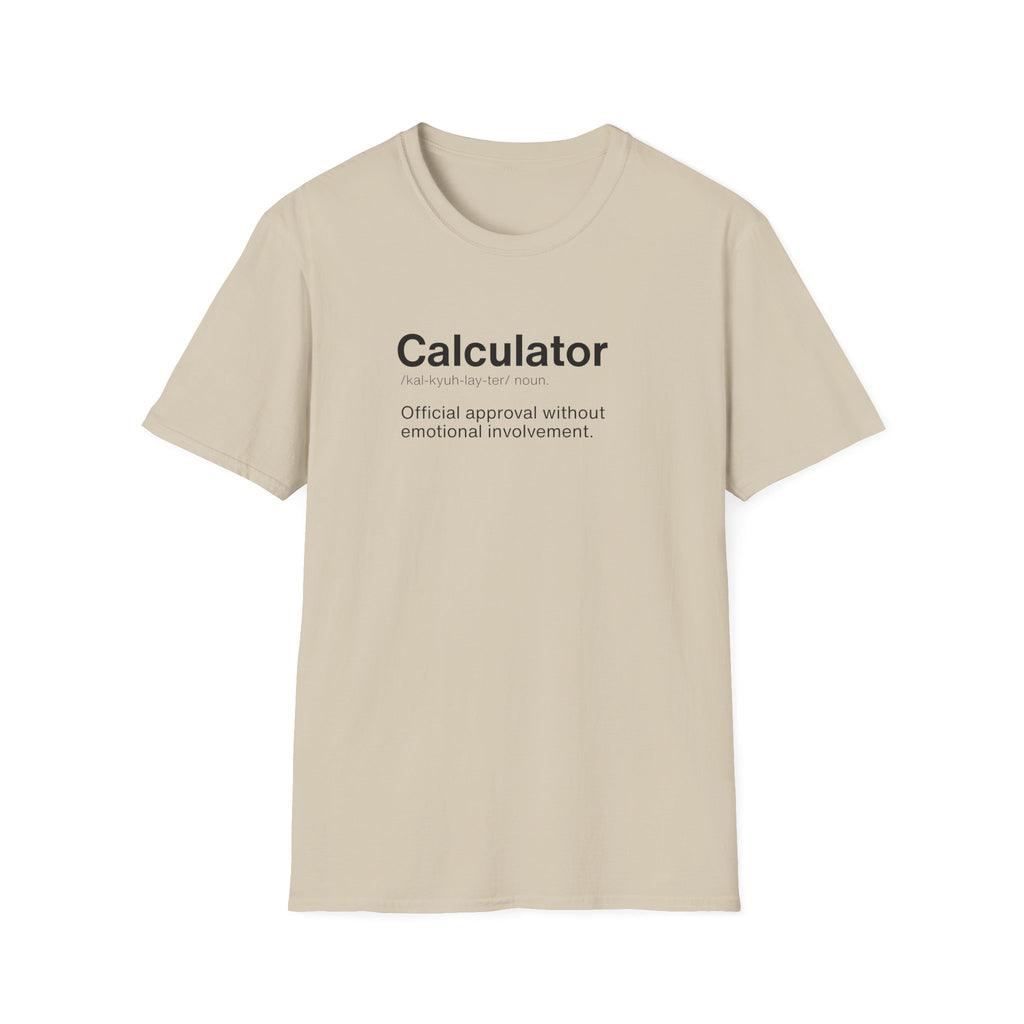 Calculator Definition Funny Work T-Shirt
