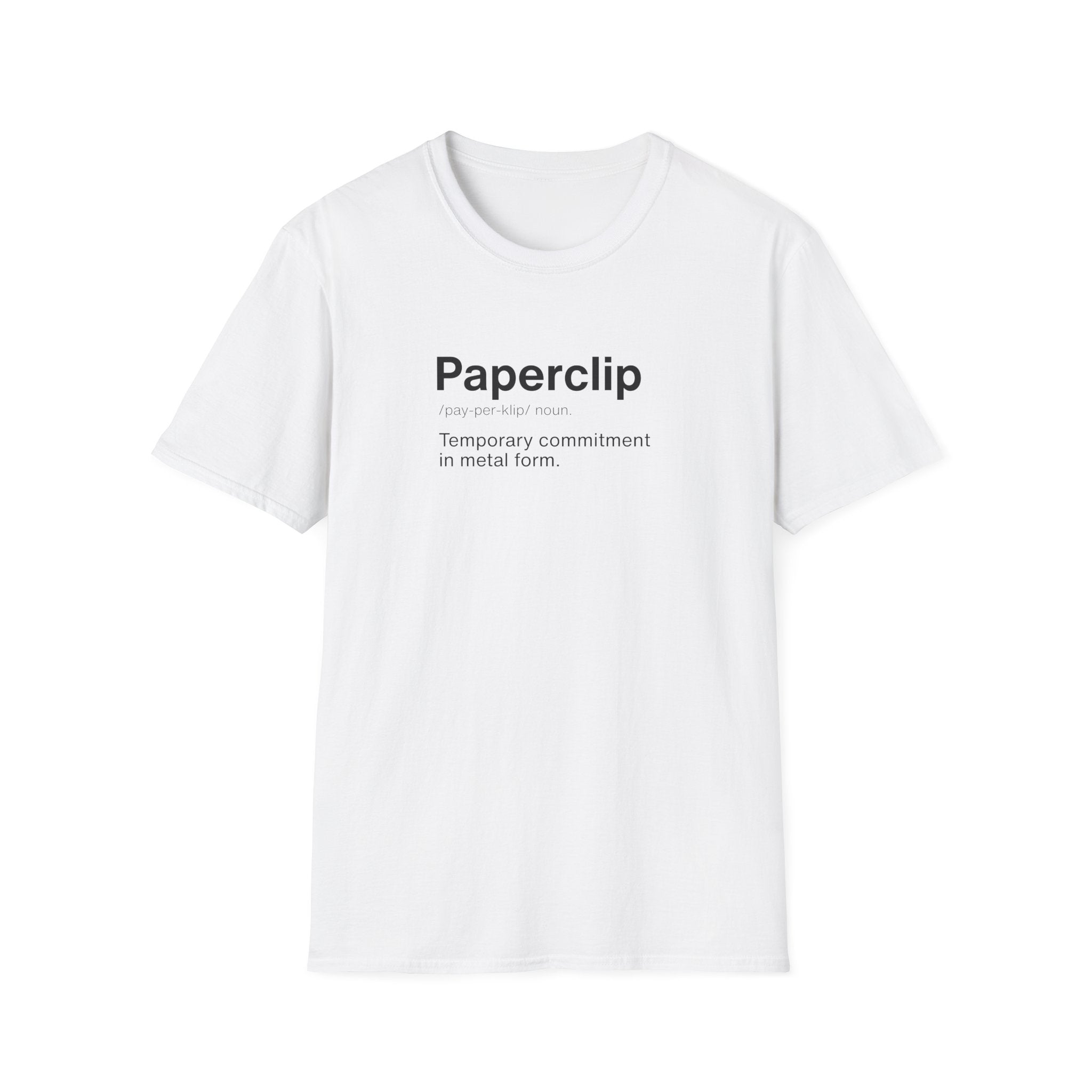 Paperclip Definition Office Humor T-Shirt