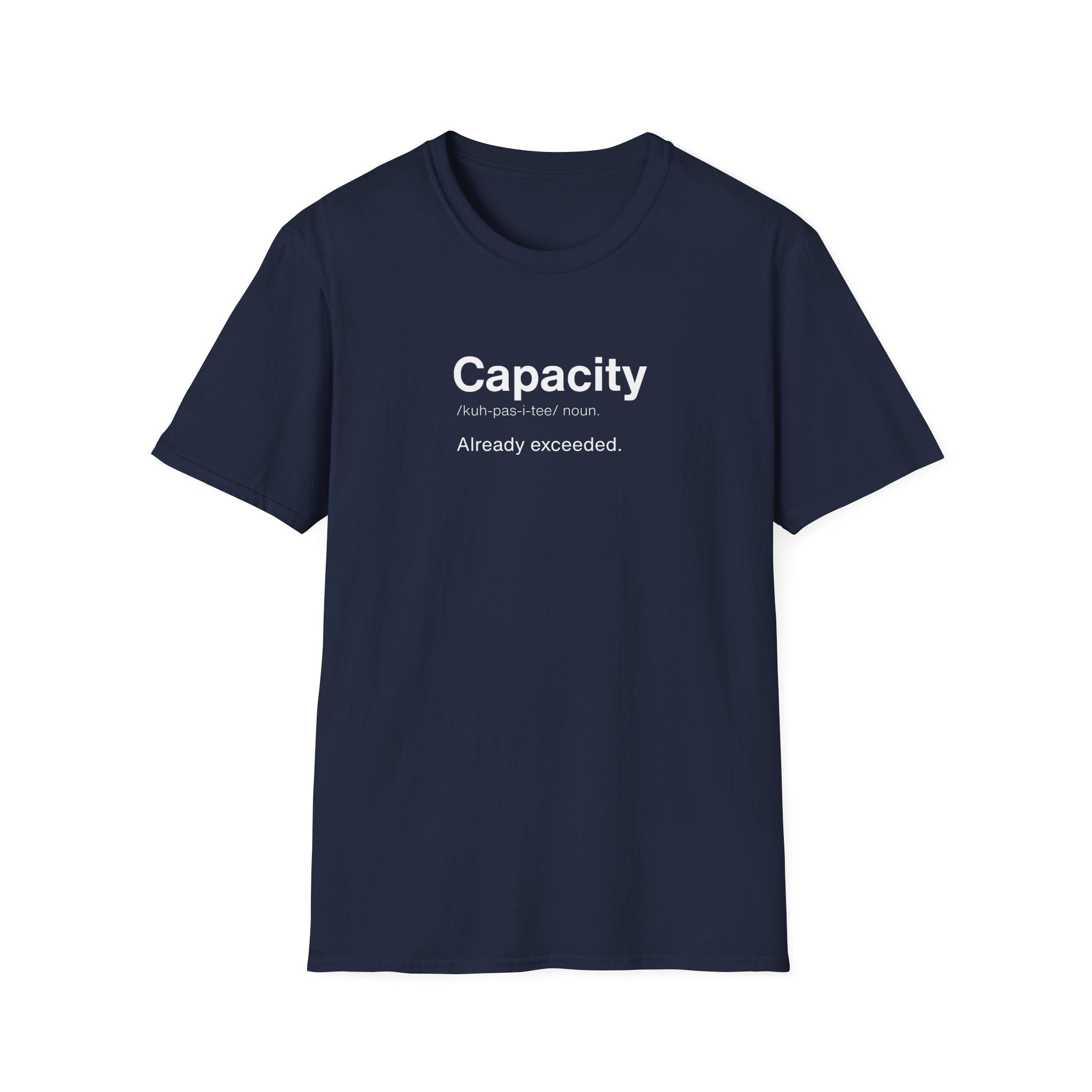Capacity Definition Burnout T-Shirt