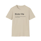 Binder Clip Definition Funny Office T-Shirt