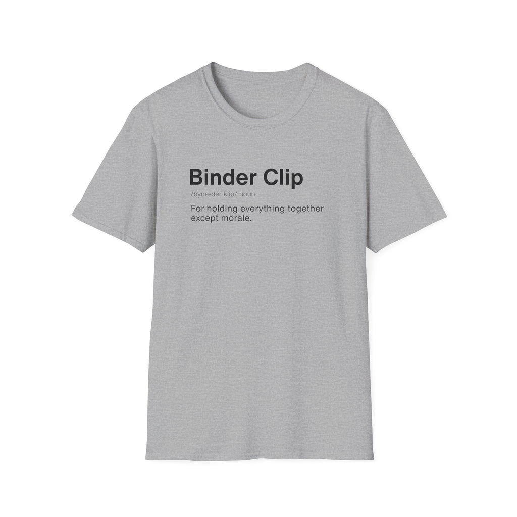 Binder Clip Definition Funny Office T-Shirt