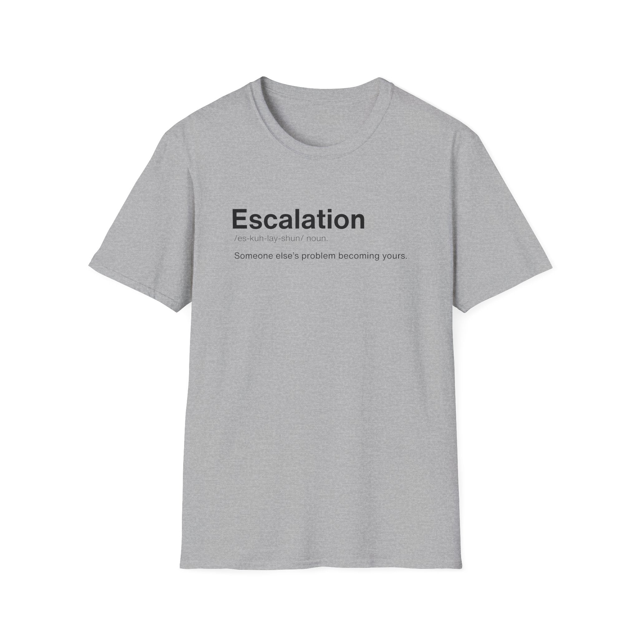 Escalation Definition Funny Workplace T-Shirt
