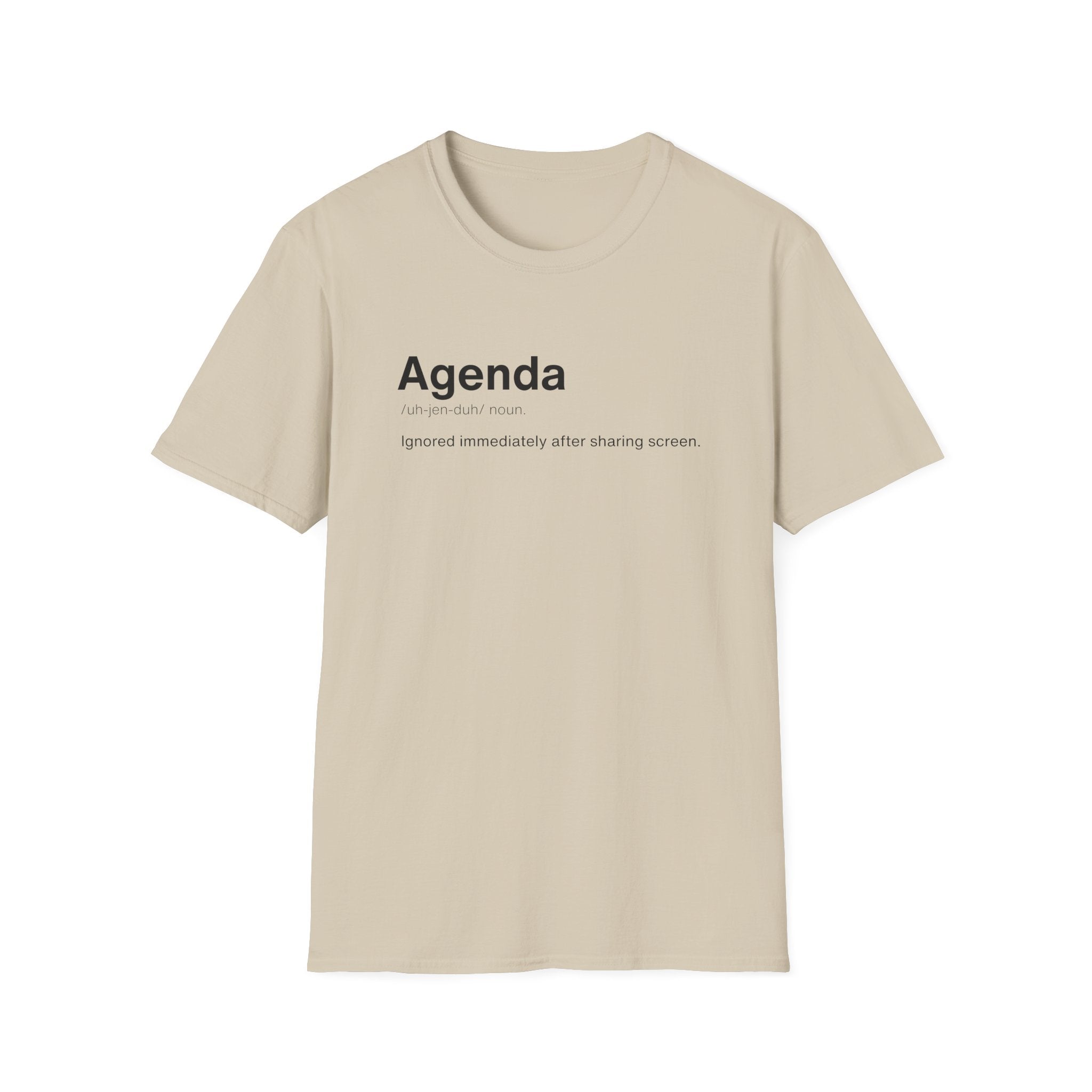 Agenda Definition Funny Meeting T-Shirt