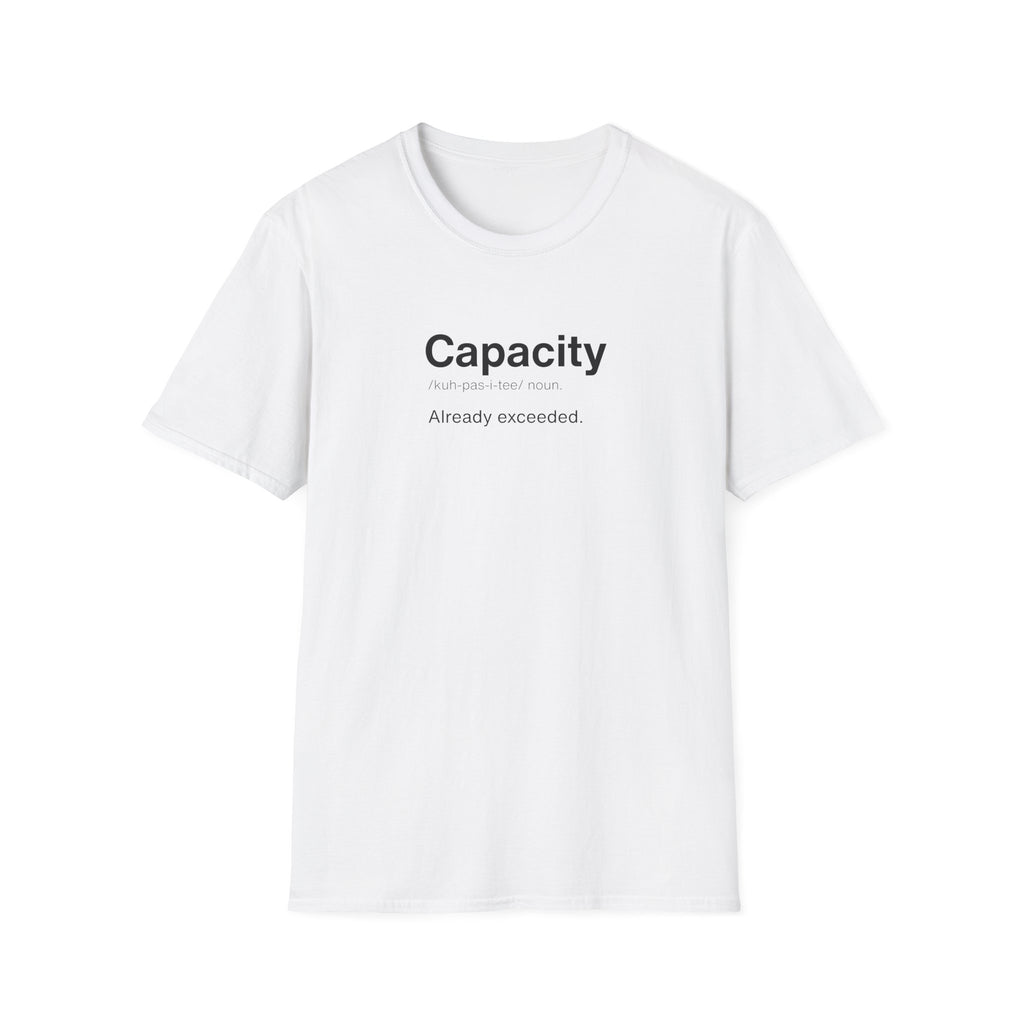 Capacity Definition Burnout T-Shirt