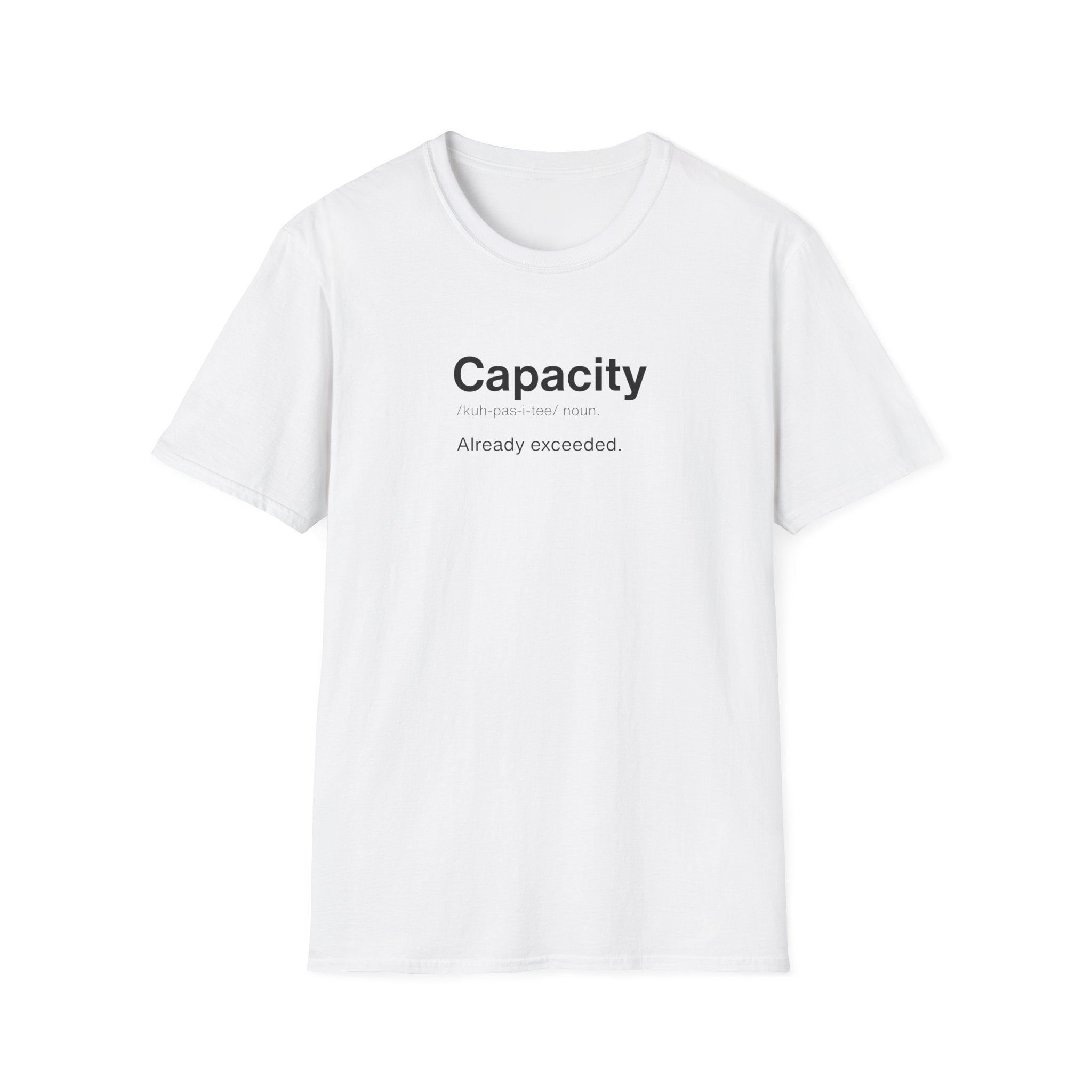Capacity Definition Burnout T-Shirt