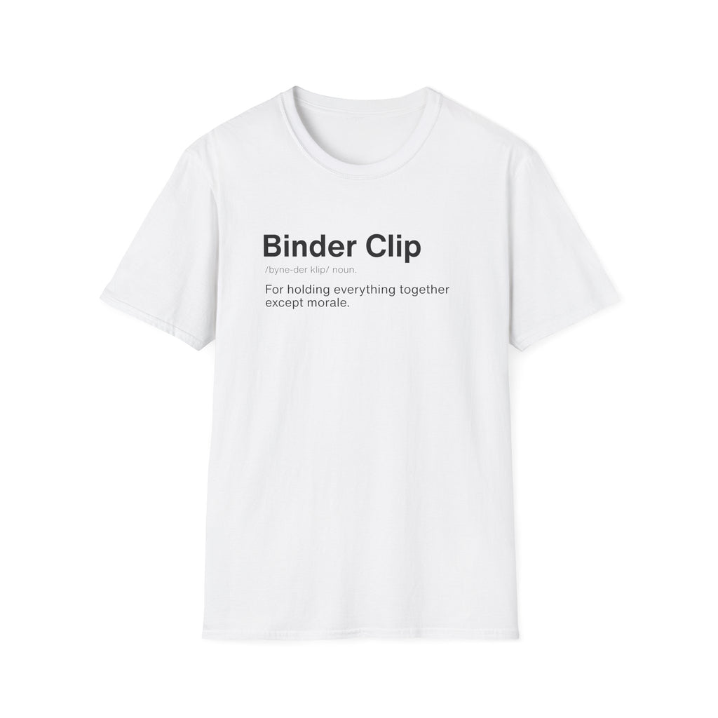 Binder Clip Definition Funny Office T-Shirt