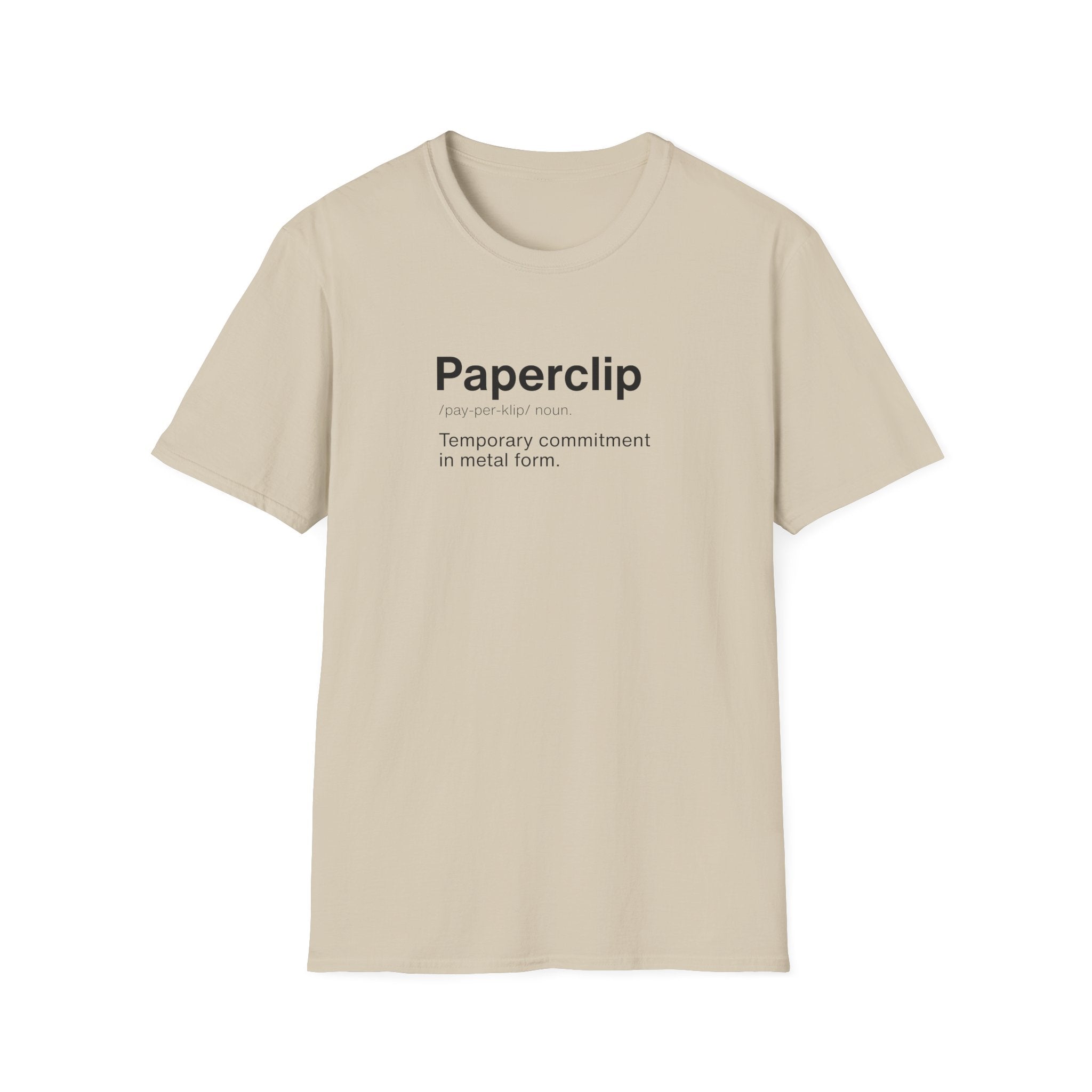 Paperclip Definition Office Humor T-Shirt
